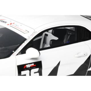 ALPINE A110 GT4 + WHITE ULTIMATE GT ENDURANCE CUP 2024 OttO mobile 1:18 Resinemodell (Türen, Motorhaube... nicht zu öffnen!)